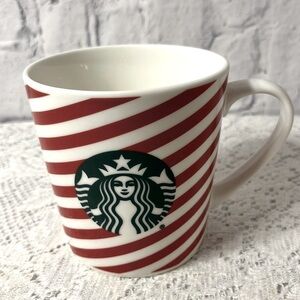 𝅺starbucks Red and White Stripe Candy Cane 2019 Holiday Mug